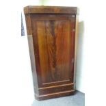 Mahogany 1-door Corner Cabinet