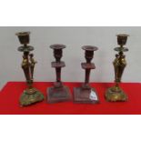 Lot of 2 Pairs of Candlesticks