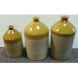 3 Earthenware Pots - 1 damaged