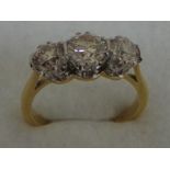 18ct Diamond 3-stone Ring 1.8 carat, Size O