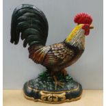 Hand painted Cockerel Doorstop