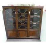 3 Door Mahogany Bookcase