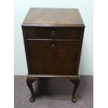 Mahogany Queen Anne Style Pot Cupboard