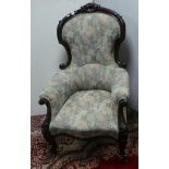 Victorian Mahogany Gents Arm Chair