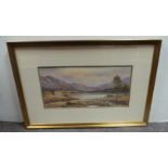 Large Gilt-Framed Print Landscape Scene