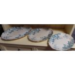 Set of 3x Meat Platters of F & Sons Kent