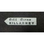 Cast Iron Killarney Road Sign