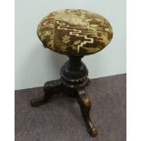 Victorian Revolving Circular Piano Stool