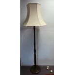 Mahogany Standard Lamp and Shade