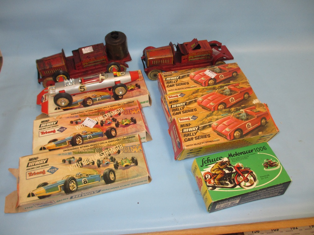 Six Triang model racing cars in original boxes together with a Schuco Motoracer 1006, - Image 2 of 3