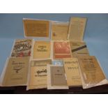 Quantity of various German World War II pamphlets,