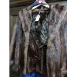 Ladies full length fur coat