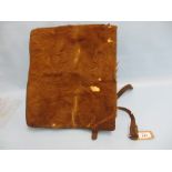 World War II German cow hide covered back pack (a/f)