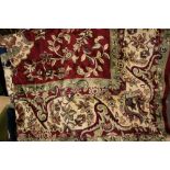 Tabriz style carpet having red ground, 2.