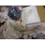 Quantity of various lace and crochet trimmings etc