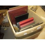 Box containing a large quantity of various family photograph albums containing various photographs