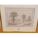 Late 18th / early 19th Century print of old Reigate,