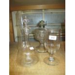 Glass oil lamp,