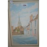 Roxby Bolt, watercolour, entitled ' West Pallant, Chichester ', signed and framed,