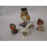 Royal Worcester figure of a robin,