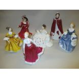 Group of six various Doulton,