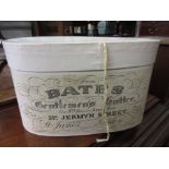 Bates grey morning hat in original carton,