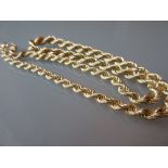 15ct Gold rope chain