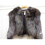 Ladies silver fox fur jacket