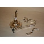 Silver plated wine funnel,