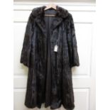 Full length ladies squirrel fur coat