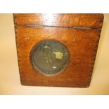 Oak cased pigeon timer clock