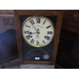 Blick time recorder clock, the enamel dial with Roman numerals inscribed Blick Time Recorders Ltd,