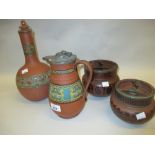 Four various 19th Century Watcombe pottery items