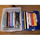 Two boxes of antiques related books