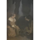 Maria Isabella Macleod, 19th Century pastel, ' The Condemned Man ', signed, 22.5ins x 28.