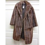 Ladies early 20th Century three quarter length fur coat