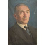 Early 20th Century oil on canvas, head and shoulder portrait of a gentleman, unframed,