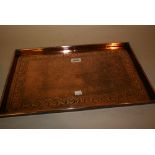 Keswick School of Industrial Art rectangular hammered copper tray,