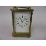 Early 20th Century brass cased carriage clock,