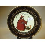 Royal Doulton Seriesware plate printed with a witch