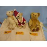 Three modern Steiff bears in bags with certificates