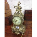 19th Century French ormolu mantel clock,