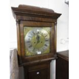 18th Century oak longcase clock,