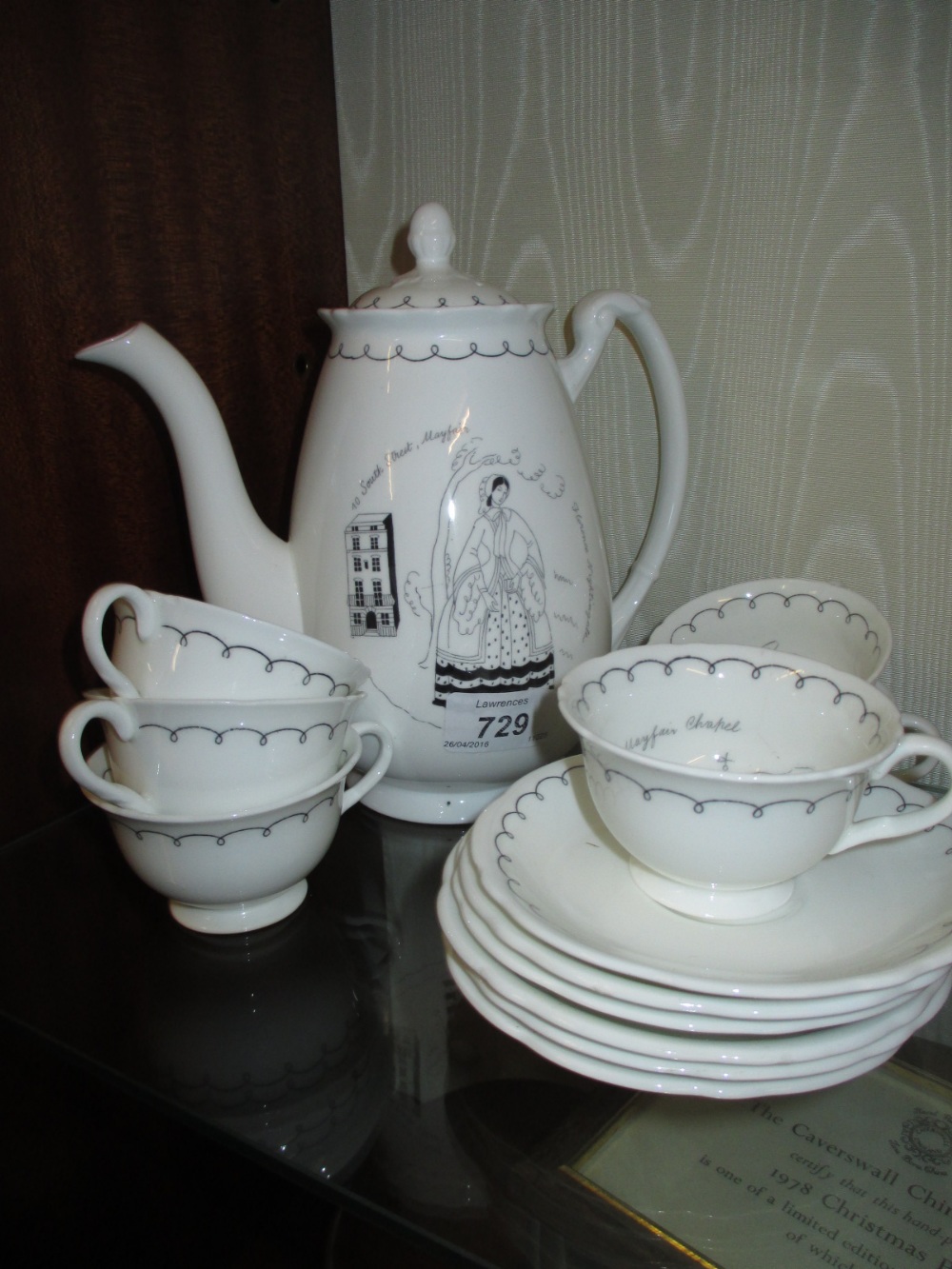 Foley porcelain Mayfair series part coffee set,