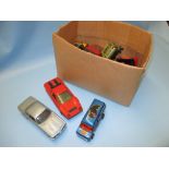 Dinky die-cast metal Vampire custom van together with a quantity of Polistil and other die-cast