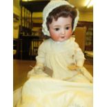 Heubach Koppelsdorf bisque headed doll with sleeping eyes,