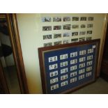 Framed set of twenty five Ogdens cigarette cards, owners and jockeys,