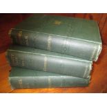 Full set of twenty six volumes ' Thackeray ' having green cloth and gilt lettering,