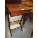 Regency mahogany fireside writing table,