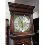 18th Century oak longcase clock,